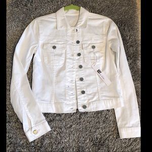 NWT sz S Kut from the Kloth white denim jacket